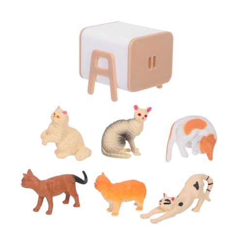 HONITANO Maßstab Realistische Katzendeko für Puppenhäuser Interaktive Haustierspielzeuge aus Robustem Kunststoff Vielseitig für Kuchen-dekor Partyaccessoires Kreatives Rollenspiel HONITANO Maßstab Realistische Katzendeko für Puppenhäuser Interaktive Haustierspielzeuge aus Robustem Kunststoff Vielseitig für Kuchen-dekor Partyaccessoires Kreatives Rollenspiel von HONITANO