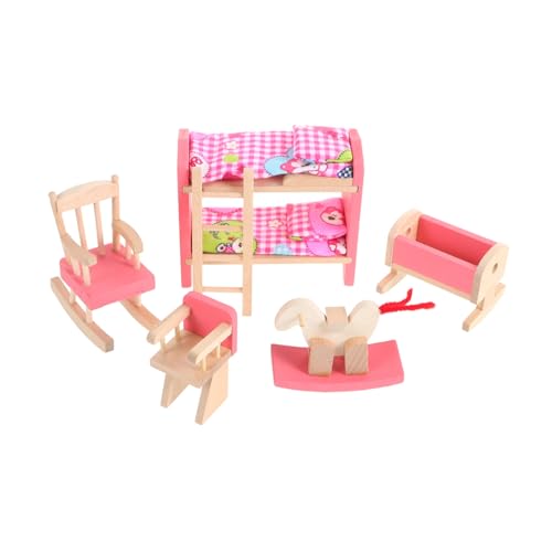 HONITANO Maßstab Vintage Miniatur Möbel Babybett Schlafzimmer Zubehör für Puppenhaus Dekoration Kit Puppenmöbel Finish HONITANO Maßstab Vintage Miniatur Möbel Babybett Schlafzimmer Zubehör für Puppenhaus Dekoration Kit Puppenmöbel Finish von HONITANO