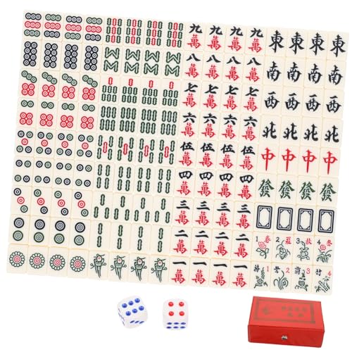 HONITANO Mini Mahjong Set Kleine Mahjong Spielsteine mit Original Chinesischen Symbolen Leichtes Tragbares Mahjongspiel für Reisen Familienfeiern und Freizeitspaß Robust und Fein HONITANO Mini Mahjong Set Kleine Mahjong Spielsteine mit Original Chinesischen Symbolen Leichtes Tragbares Mahjongspiel für Reisen Familienfeiern und Freizeitspaß Robust und Fein von HONITANO