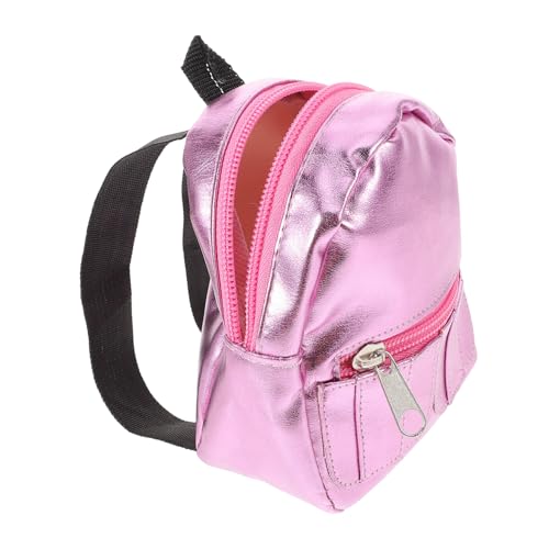HONITANO Miniatur Puppenrucksack Puppenhaus Zubehör Kreativer Mini Schulranzen Dekoratives in Rosa Funktionaler Mini Rucksack für Puppen Stilvolles Hausdekor HONITANO Miniatur Puppenrucksack Puppenhaus Zubehör Kreativer Mini Schulranzen Dekoratives in Rosa Funktionaler Mini Rucksack für Puppen Stilvolles Hausdekor von HONITANO