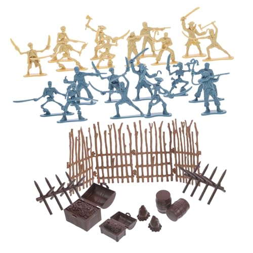 HONITANO Piraten Set mit Teilen Piratensoldat Figur und Schatztruhe Zubehör Miniatur Piraten Modelle für Ab Jahren Spielset für Jungen und Mädchen HONITANO Piraten Set mit Teilen Piratensoldat Figur und Schatztruhe Zubehör Miniatur Piraten Modelle für Ab Jahren Spielset für Jungen und Mädchen von HONITANO