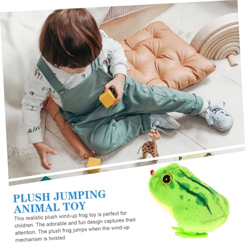 HONITANO Plüsch Hüpfender Frosch Wind up Ab Jahren Weiches Dickes Material Fördert Hand Auge koordination Lustiges Outdoor Gartenspielzeug für Jungen und Mädchen HONITANO Plüsch Hüpfender Frosch Wind up Ab Jahren Weiches Dickes Material Fördert Hand Auge koordination Lustiges Outdoor Gartenspielzeug für Jungen und Mädchen von HONITANO