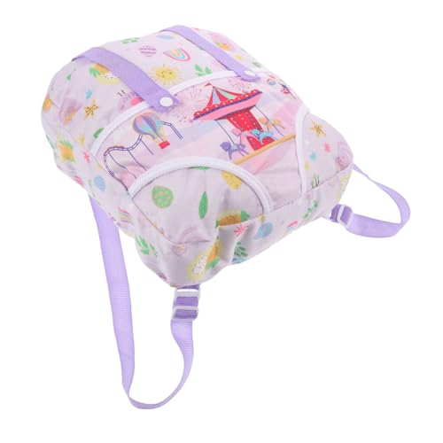 HONITANO Puppenrucksack Rucksack Kinderrucksack rücksack Puppenaccessoires Tragetasche für Puppen Puppenaufbewahrung Mini-Rucksack für Puppen Stoff von HONITANO