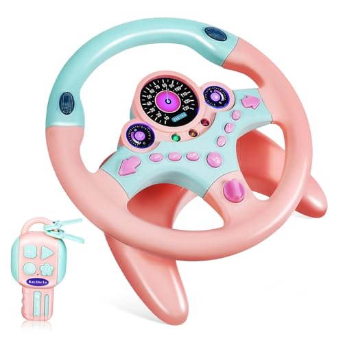 HONITANO Simuliertes Lenkradspielzeug für Kleinkinder Robustes Kunststoff mit Realistischem Fahrgefühl Fördert Motorik und Hand Auge Koordination Leicht und Tragbar für Mädchen und Jungen HONITANO Simuliertes Lenkradspielzeug für Kleinkinder Robustes Kunststoff mit Realistischem Fahrgefühl Fördert Motorik und Hand Auge Koordination Leicht und Tragbar für Mädchen und Jungen von HONITANO