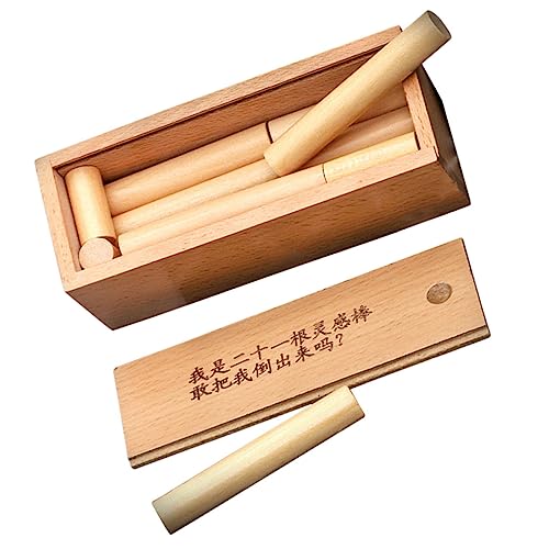 HONITANO Teiliger Holz Puzzle Sticks Brain Teaser Logisches Denkspiel Gehirntrainingsspielzeug Tragbares Holzrätsel für Erwachsene Fördert Konzentration und Geschicklichkeit HONITANO Teiliger Holz Puzzle Sticks Brain Teaser Logisches Denkspiel Gehirntrainingsspielzeug Tragbares Holzrätsel für Erwachsene Fördert Konzentration und Geschicklichkeit von HONITANO