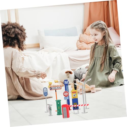 HONITANO Verkehrszeichen Spielset aus Robustem Material Pädagogisches Straßenverkehrs straßenschild Sicher und Glatt Miniatur Verkehrszeichen für Lernen HONITANO Verkehrszeichen Spielset aus Robustem Material Pädagogisches Straßenverkehrs straßenschild Sicher und Glatt Miniatur Verkehrszeichen für Lernen von HONITANO