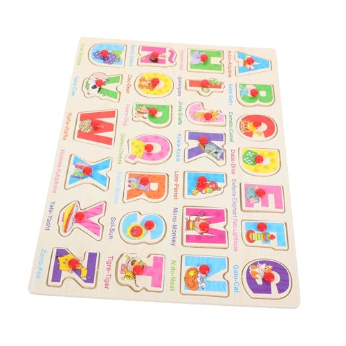 1 Satz Spanisches Puzzle Spielzeug Für Kleinkinder Kleinkindspielzeug Rätsel Spanisches Matching-Board Puzzle Für Kinder Puzzle Für Kleinkinder Passendes Spielzeug Holz HONMEET von HONMEET