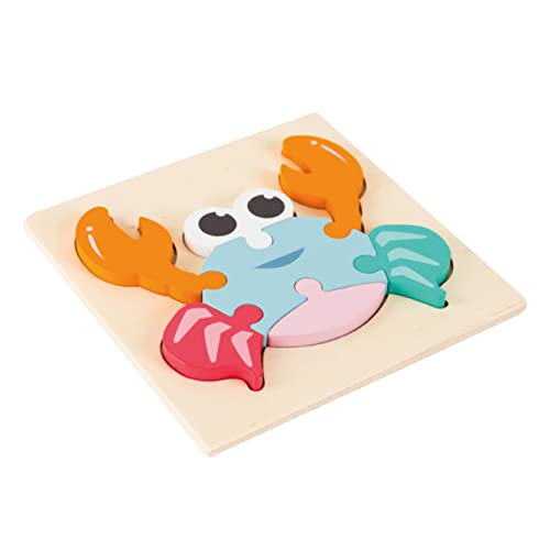 4 Stück Holzpuzzles Spielzeug Blockspielzeug pädagogisches Puzzlespiel Gehirnspielzeug Kinder rätsel Kinder Puzzle Spielzeuge Kinderspielzeug 3D-Puzzle Holzpuzzle für Kinder Bambus HONMEET von HONMEET