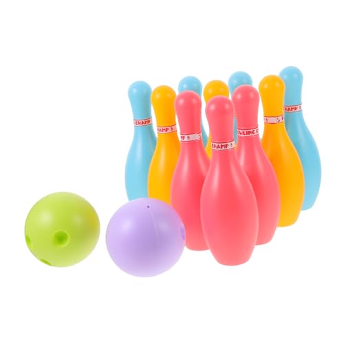 HONMEET 1 Satz Bowlingkugel Spielzeug Bowlingspiele für drinnen Kinder Indoor-Spielzeug Kinder Bowling Set Sportanzug Kinder Indoor-Spielzeug für Kinder Bowlingkugel für Kinder Plastik von HONMEET