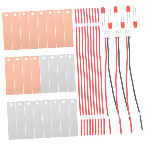 HONMEET 1 Satz Fruchtbatterie-Experiment Kartoffeluhr-wissenschaftsset Experimentelle DIY-obstbatterie Zinkstreifen-Wissenschaft Experimentierkasten Elektrik Zink Platte Zink-Kupfer von HONMEET