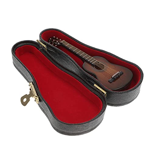 HONMEET 1 Satz Gitarrenmodell Miniatur-Dinge Mikro Musikinstrumente für Babys Klassische Gitarre Classical Guitar Spielzeug Mini-Gitarre winzige Gitarre Miniatur-Gitarren-Dekor Kupferdraht von HONMEET