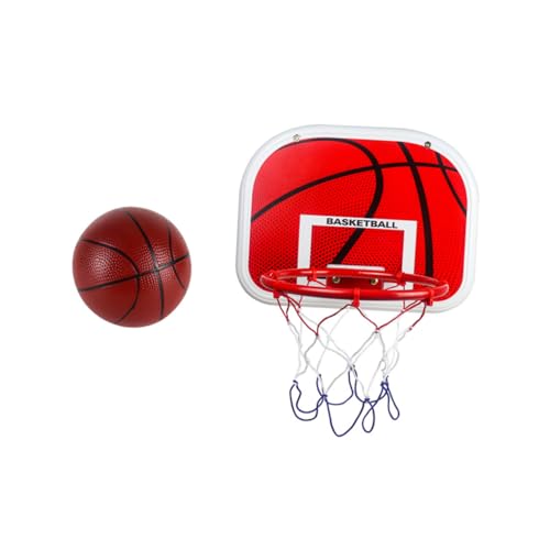 HONMEET 1 Satz Hängender Basketballkorb Spielzeuge Bad-basketballkorb Basketballkorb Drinnen Basketball Drinnen Basketball-zugset Für Kinder Outdoor-Spielzeug Für Jungen Rot Gummi von HONMEET