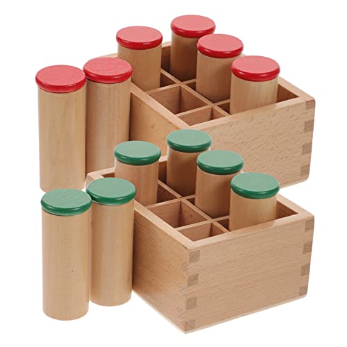 HONMEET 1 Satz Lautsprecher Sensorisches Spielzeug -Kleinkind-Spielzeug Sensorisches Tonzylinder-Spielzeug kinderinstrumente Kinder musikinstrumente Toys Kinderspielzeug aus Holz von HONMEET