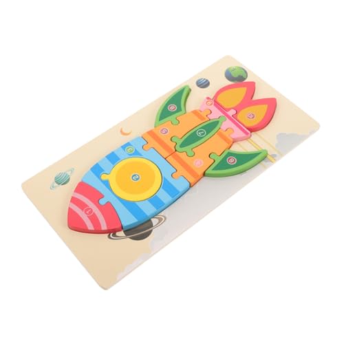 HONMEET 1 Satz Stereo-Block-Puzzle Kinderspielzeug Kinder Puzzle spielzeuge für Kinder Fun Toy tierisches Rätsel Autospielzeug Kleinkindspielzeug 3D-Puzzle Puzzle-Spielzeug für Kinder Holz von HONMEET