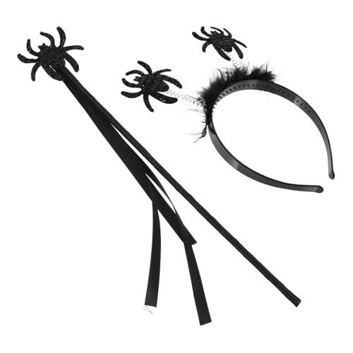 HONMEET 1 Satz Stirnband Im Halloween-stil Spinnenhaarreifen Maskerade-haarband Halloween-kopfschmuck Gefälschtes Spinnen-stirnband Karnevalsparty Zubehör Teufel Cosplay Stirnband von HONMEET