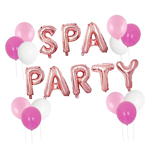 HONMEET 1 Set 20 Stück Spa Ballon Dekorativer Ballon Ballon Girlande Ballon Für Party Lippenstift Folienballons Spa Thema Geburtstag Party Dekoration Party Dekoration Motto von HONMEET