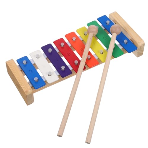 HONMEET 1 Set Achtfarbiges Aluminium Klavierspielzeug Für Kinder Kinderschlagspielzeug Schlägel Schlaginstrument Xylophon Musik Xylophon Für Kinder Xylophon Schlaginstrument von HONMEET