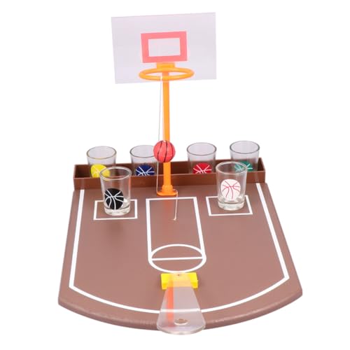 HONMEET 1 Set Creative Bar Prop Trinkspiel Toy Bar Entertainment Supplies Lustiges Desktop-Basketball-trinkspielzeug (zugewiesene Farbe) von HONMEET