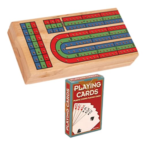 HONMEET 1 Set Cribbage Mit Zubehör Cribbage Board Für Party Holztisch Cribbage Board Cribbage Board Lustig von HONMEET