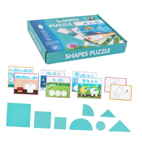 HONMEET 1 Set Geometrie Puzzle Frühes Lernspielzeug Kinderformen Pairing Puzzles von HONMEET