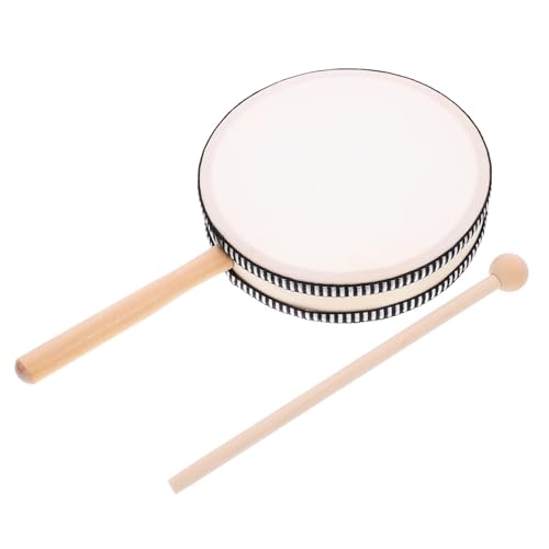 HONMEET 1 Set Handtrommelinstrument Mit Trommelstock Für Kinder, Anfänger, Handtrommel Aus Holz, Percussion von HONMEET