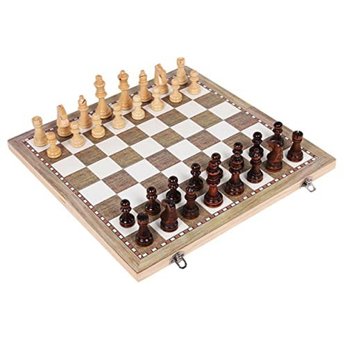 HONMEET 1 Set Hochwertiges Magnetisches Schachbrett Aus Holz Faltbares Schach Set Für Reisen Internationales Schachspiel Mit Eleganten Figuren Ideal Für Schachliebhaber Und von HONMEET