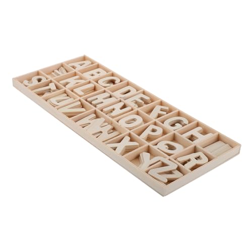 HONMEET 1 Set Holzalphabet Lernspielzeug Für Mit Ablagefach Holzbuchstaben Zum Selbermachen Kleine Unfertige Holzalphabet Buchstaben Für Kleinkinder Lernspielzeug Heimdekoration von HONMEET