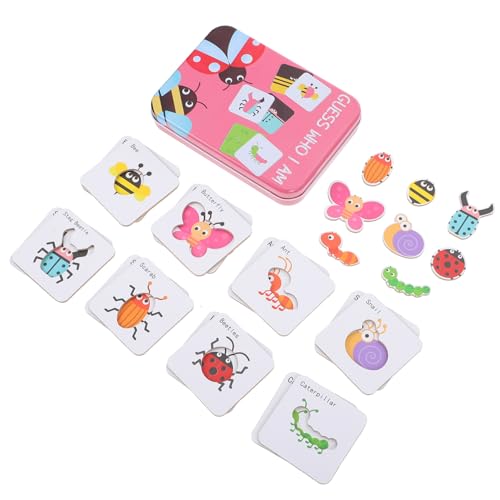 HONMEET 1 Set Kognitives Matching Puzzle Interaktives Spielzeug Kinder Früherziehungsspielzeug Jungen Und Mädchen Puzzle Alphabet Lernkarten Kleinkind Spielzeug Pädagogisches von HONMEET