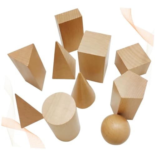 HONMEET 10 Stück Teiliges Geometrisches Bauklötze aus Solidem Buchenholz Pädagogisches Lernspielzeug für Fördert Räumliches Denken Kreativität und Praktische Fähigkeiten Kompakt und HONMEET 10 Stück Teiliges Geometrisches Bauklötze aus Solidem Buchenholz Pädagogisches Lernspielzeug für Fördert Räumliches Denken Kreativität und Praktische Fähigkeiten Kompakt und von HONMEET