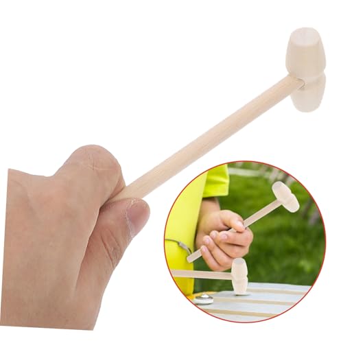 HONMEET 10 Stück Teiliges Kleine Holzhammer mit Robustem Bruchfestem Design Leicht und Kompakt Vielseitig als Bauklötze Hammer für Drinnen und Draußen Geeignet HONMEET 10 Stück Teiliges Kleine Holzhammer mit Robustem Bruchfestem Design Leicht und Kompakt Vielseitig als Bauklötze Hammer für Drinnen und Draußen Geeignet von HONMEET