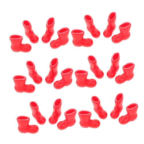 HONMEET 100 Stück Mini Weihnachtsmann Stiefel Rot Kunststoff Miniatur Weihnachtsstiefel Basteln Deko für Puppenhaus Festliche Tischdekoration Weihnachtsdekoration HONMEET 100 Stück Mini Weihnachtsmann Stiefel Rot Kunststoff Miniatur Weihnachtsstiefel Basteln Deko für Puppenhaus Festliche Tischdekoration Weihnachtsdekoration von HONMEET