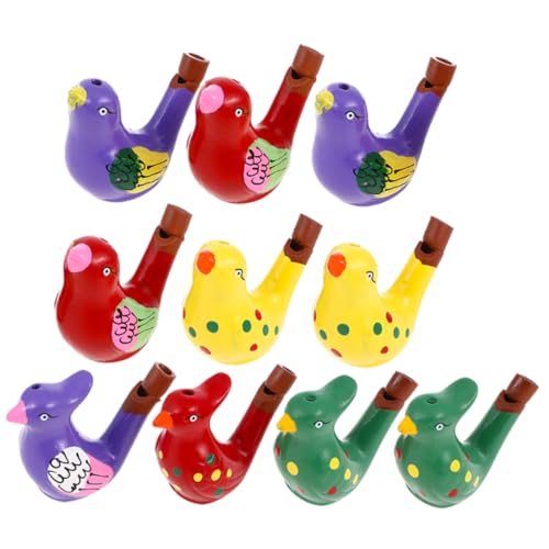 HONMEET 10St Kinder pfeifen Spielzeug kinderinstrumente Kinder musikinstrumente Musikinstrument Kinder Educational Toys Animal Toys Kinderpfeife Spielzeug pfeift Pfeife anrufen Keramik von HONMEET