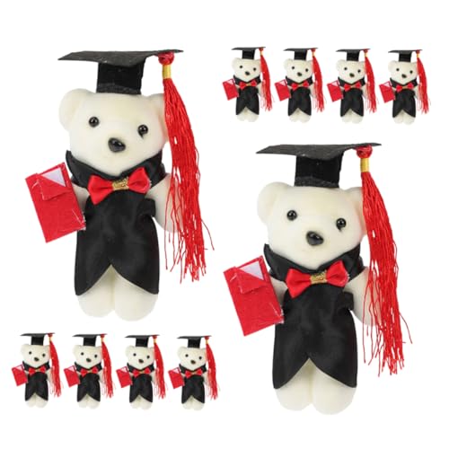 HONMEET 12 Stücke Graduation Tier Bär Graduation Saison Tier Plüsch Graduation Bär Präsentieren Weiche Flauschige Puppe Graduation Bär von HONMEET