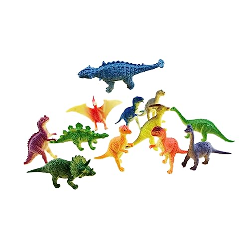 HONMEET 12 Teiliges Dinosaurier Spielzeugset Plastik Simulation Dinosaurier Modelle Für Gemischte Muster Dinosaurier Figuren Kinderspielzeug Für Jungen Und ädchen von HONMEET