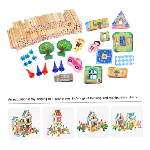 HONMEET 128pcs 3D Puzzle DIY Montage Holzmodell Kreatives Handwerk Zarte Pädagogische Spielzeug Desktop-Dekoration von HONMEET