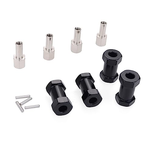 HONMEET 12mm Rad Sechskantnabenadapter Umbau Reifen Radverlängerung Distanzstück Verbreiterung Für 1/10 Rc Auto Modifikation Teile Zubehör (20mm Verlängern, Geeignet Für Radgewinde Mit von HONMEET