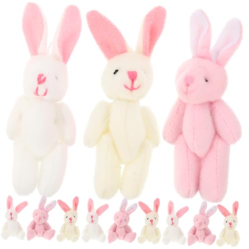 HONMEET 15 Stück Teiliges Plüsch Kaninchen Kleine Dekorative Hasen Anhänger in Rosa Weiß und Niedliche Kuscheltiere als Auto und Taschenanhänger Geschenkidee für Erwachsene HONMEET 15 Stück Teiliges Plüsch Kaninchen Kleine Dekorative Hasen Anhänger in Rosa Weiß und Niedliche Kuscheltiere als Auto und Taschenanhänger Geschenkidee für Erwachsene von HONMEET