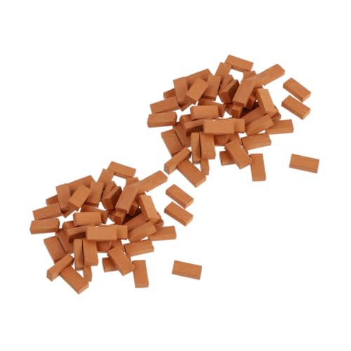 HONMEET 150 Stück Teiliges Miniatur Ziegelstein für DIY Puppenhaus und Feengarten Kleine Realistische Modellsteine Fein Poliert Sicher für Sandtisch Landschaftsbau und Bastelprojekte HONMEET 150 Stück Teiliges Miniatur Ziegelstein für DIY Puppenhaus und Feengarten Kleine Realistische Modellsteine Fein Poliert Sicher für Sandtisch Landschaftsbau und Bastelprojekte von HONMEET