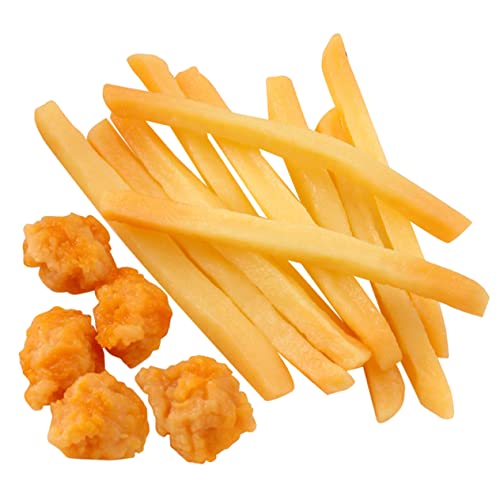 HONMEET 15St Pommes-Modell Realitätsnah Lebensmittelattrappe Mini-Pommes Frites Simulieren Sie gefälschtes Essen Pommes frittes Modelle Lebensmittelspielzeug für Kinder realistisches Essen von HONMEET