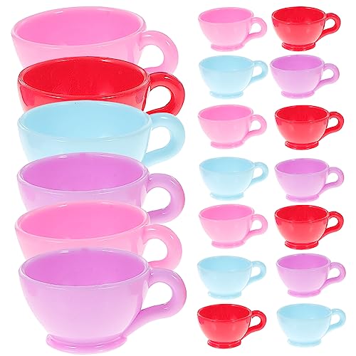 HONMEET 16pcs Mini Kaffeetassen Kleine Kaffeetassen Teetassen Miniaturhausdekorationen von HONMEET