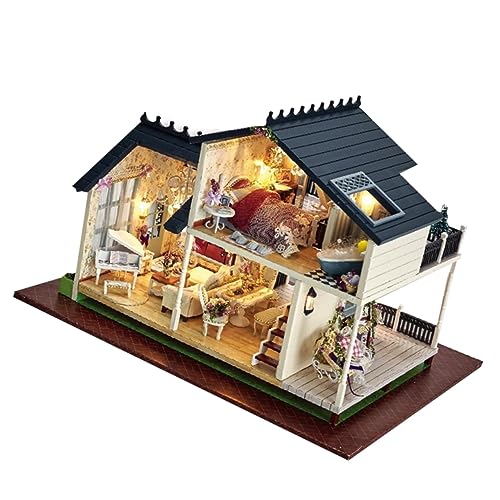 HONMEET 1Stk Mini- zum Selbermachen Miniatur-Heimmodell Wohnung selber Bauen Minispielzeug für Mädchen Miniaturhaus bastelkasten tischdeko esstisch Kabinenmodell Miniatur DIY Wohnung von HONMEET