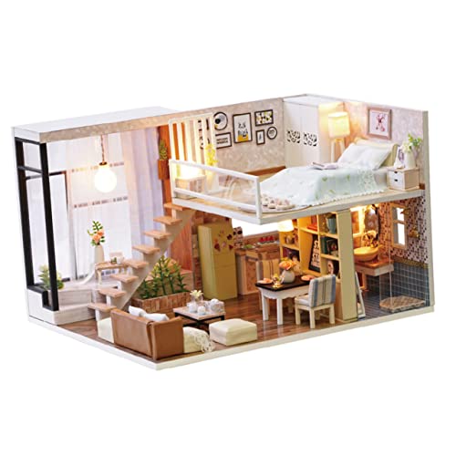 HONMEET 1pc Lustiges DIY Kleines Hausspielzeug Handbuch Cottage Assemble Toys Kreative Miniatur DIY Hausspielzeug Für Freunde Familien Ruhige Wartezeit Stil von HONMEET