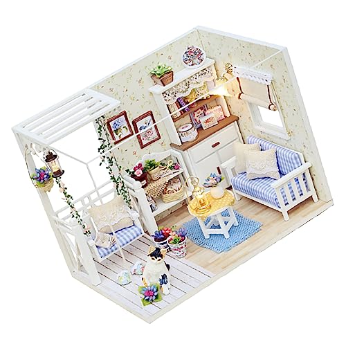 HONMEET 1pc Lustiges DIY Kleines Hüttenspielzeug Handgemachtes DIY Cottage Modell Zusammenbauen Kreatives DIY Hausbau Modell Spielzeug Miniatur DIY Spielzeug Modell Für Zuhause von HONMEET