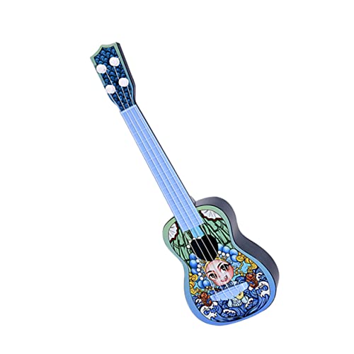 HONMEET 1stk Ukulele Kinder Gitarrenspielzeug Akustikgitarre Anfänger Lernspielzeug Für Kinder Gehirnspielzeug Kleine Gitarre Für Kinder Kleinkind Gitarre Spielzeuge Blue Plastik von HONMEET