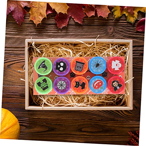 HONMEET 2 Kisten Kinderstempel Kinderhandwerk Preise Insektenstempel Stempel Für Kinder Briefmarken Stempel Für Halloween-Partys Verschiedene Stempel Lebendige Stempel PVC von HONMEET