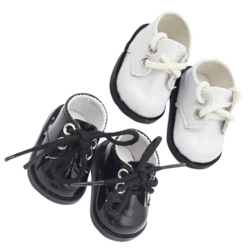 HONMEET 2 Paare Handgefertigte Puppenschuhe Kleine Lederschuhe für Baumwollpuppen Miniatur Zubehör für Basteln und Miniaturhäuser HONMEET 2 Paare Handgefertigte Puppenschuhe Kleine Lederschuhe für Baumwollpuppen Miniatur Zubehör für Basteln und Miniaturhäuser von HONMEET
