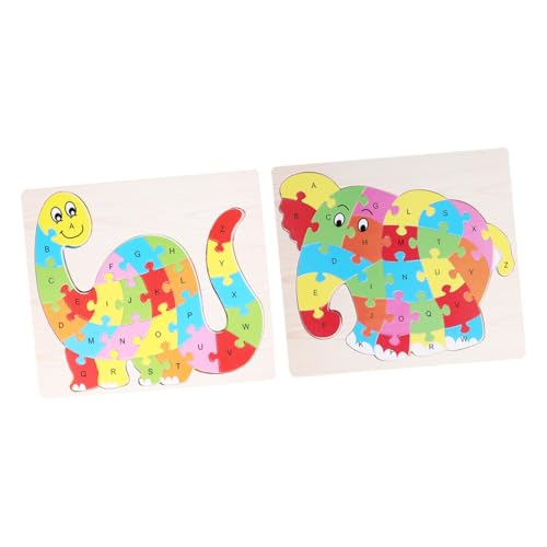 HONMEET 2 Sätze Alphabet-Puzzles Kinder rätsel Kinder Puzzle rätsel für Kinder Educational Toys holzrätsel Kleinkind-Puzzle Buchstabenrätsel Puzzles aus Holz Rätsel für Kleinkinder von HONMEET