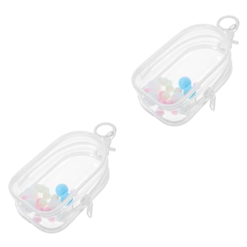 HONMEET 2 Sätze Babytasche Zeigen Beutel Tasche Für Actionfiguren Tasche Hängende Puppe Transparente Figuren-präsentationstasche Rahmen Vitrine Schlüsselanhänger Für Puppentaschen Klar PVC von HONMEET