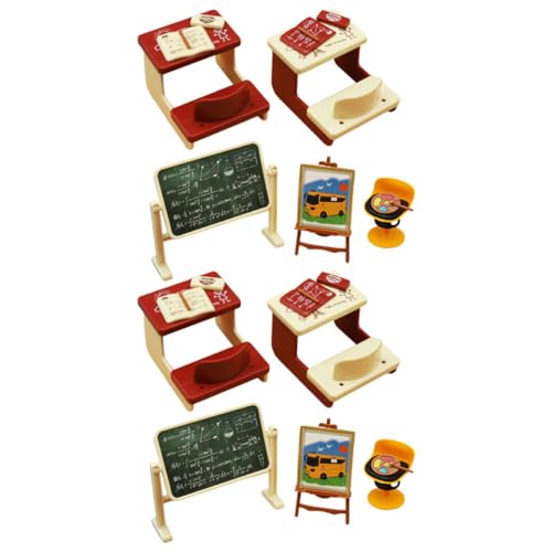 HONMEET 2 Sätze Miniatur Klassenzimmer Dekor Realistische Kreidetafel und Möbel Langlebige Miniaturspielzeuge Geeignet für Puppenhaus DIY Wohnraumdekoration Micro Landschaft Schreibtisch HONMEET 2 Sätze Miniatur Klassenzimmer Dekor Realistische Kreidetafel und Möbel Langlebige Miniaturspielzeuge Geeignet für Puppenhaus DIY Wohnraumdekoration Micro Landschaft Schreibtisch von HONMEET