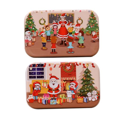 HONMEET 2 Sätze Weihnachts-holzpuzzle DIY Lernspielzeug für Edukatives Handgemachtes Holzpuzzle mit Weihnachtsmotiven Fördert Praktische Fähigkeiten und Kooperation HONMEET 2 Sätze Weihnachts-holzpuzzle DIY Lernspielzeug für Edukatives Handgemachtes Holzpuzzle mit Weihnachtsmotiven Fördert Praktische Fähigkeiten und Kooperation von HONMEET